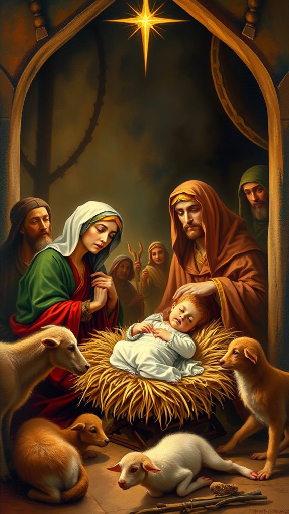 jesus birth painting tutorial
