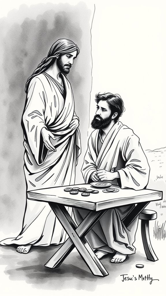jesus calls matthew artwork