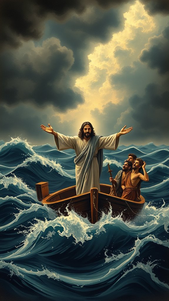 jesus calming storm artwork