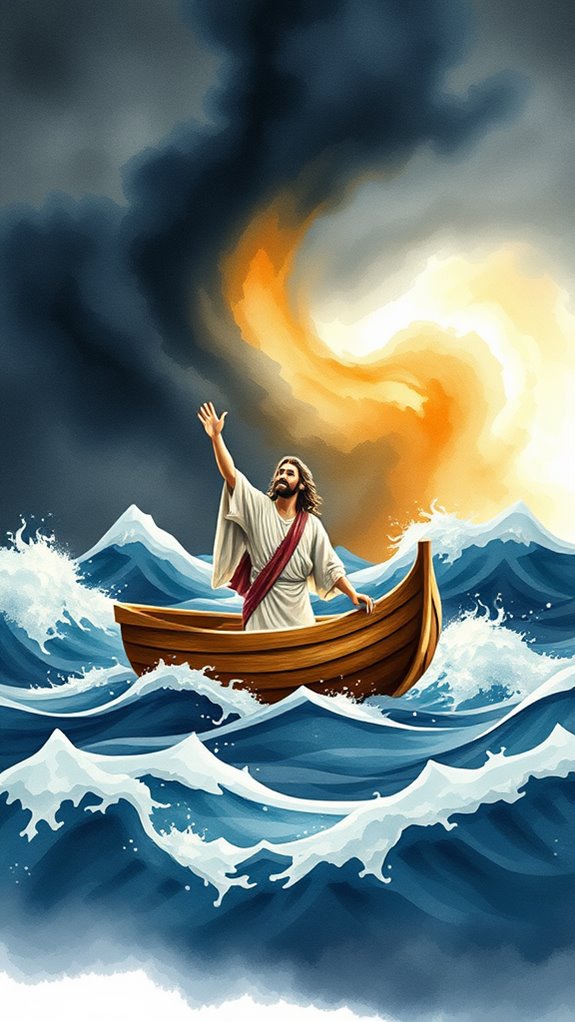 jesus calming storm waters