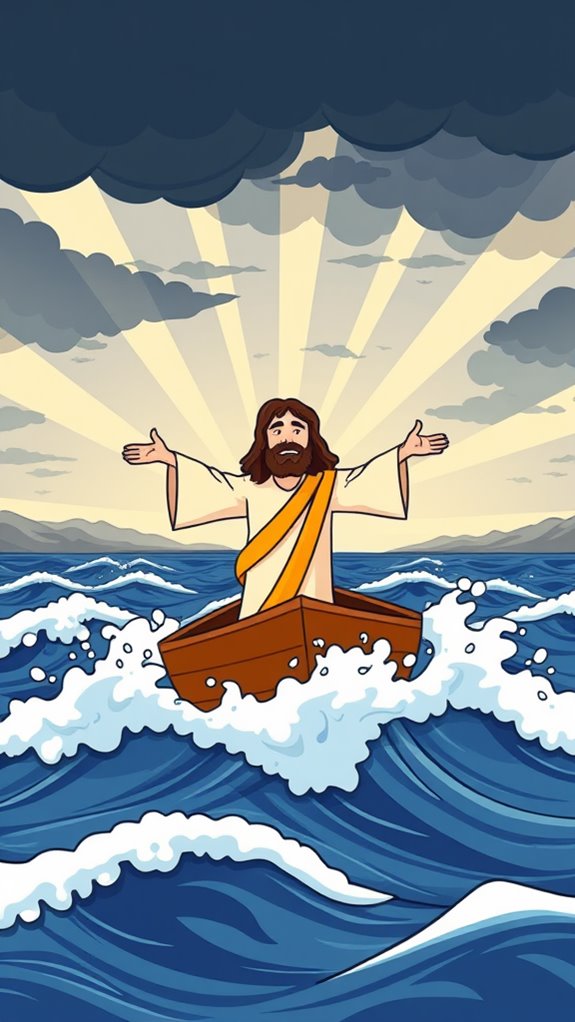 jesus calming the storm