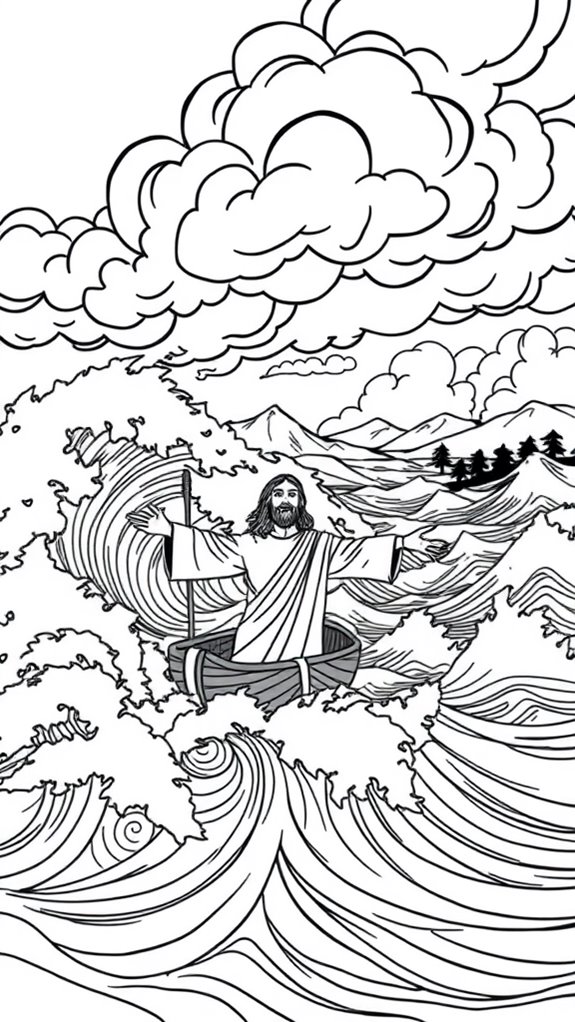 12 Jesus Calms The Storm Coloring Pages Printable & Free To Download