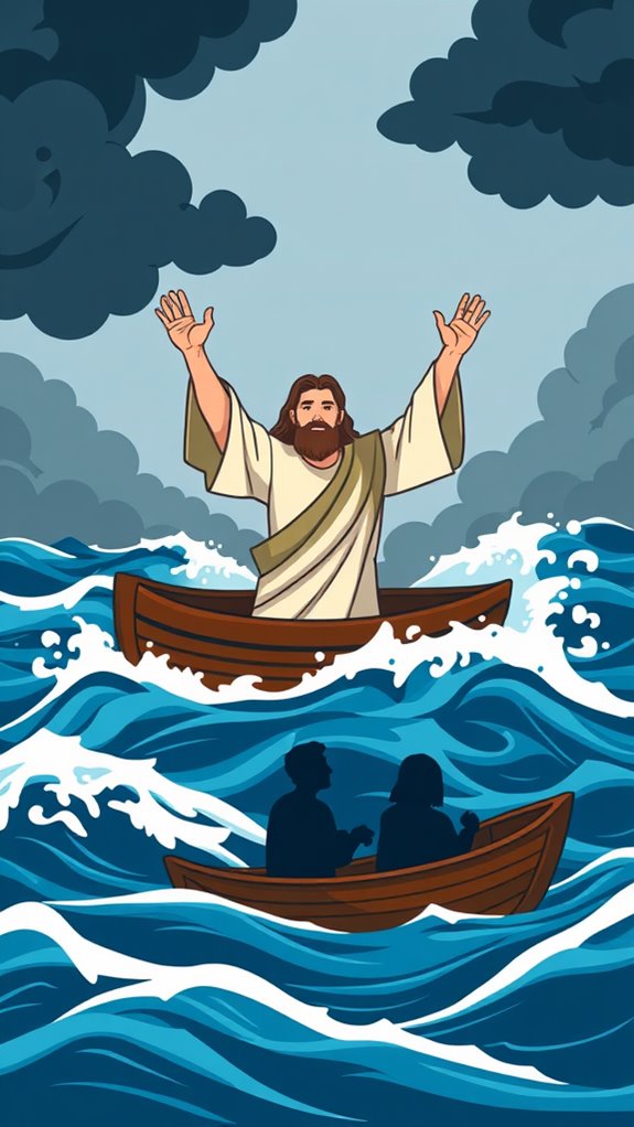 jesus calms storm icon