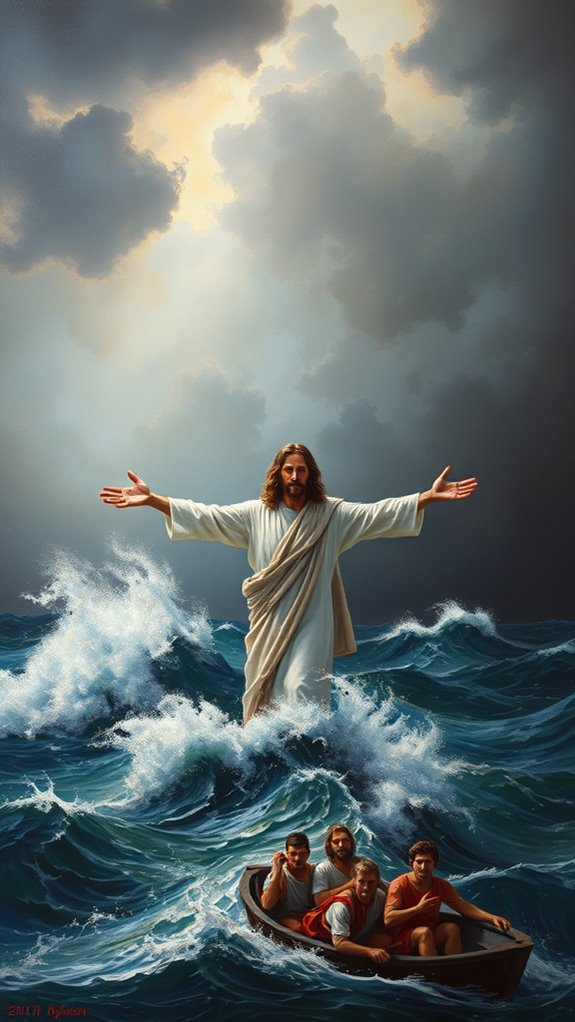 jesus calms storm painting