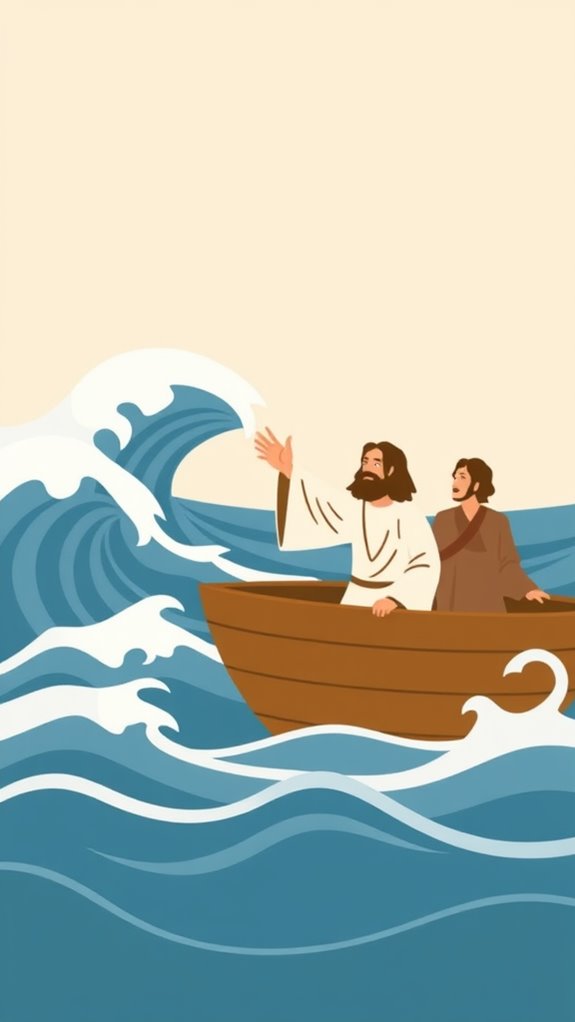 jesus calms stormy seas