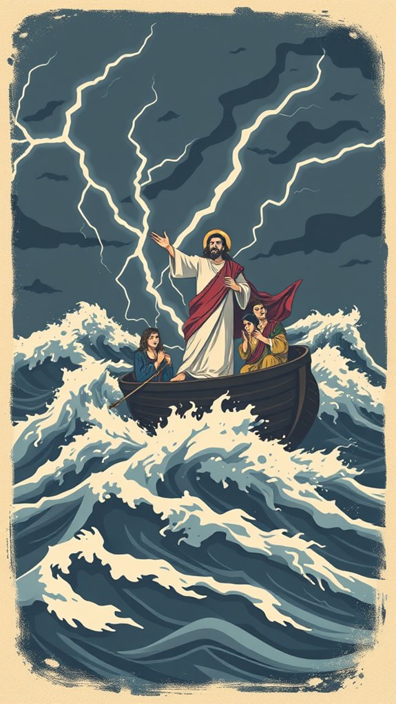 jesus calms turbulent seas