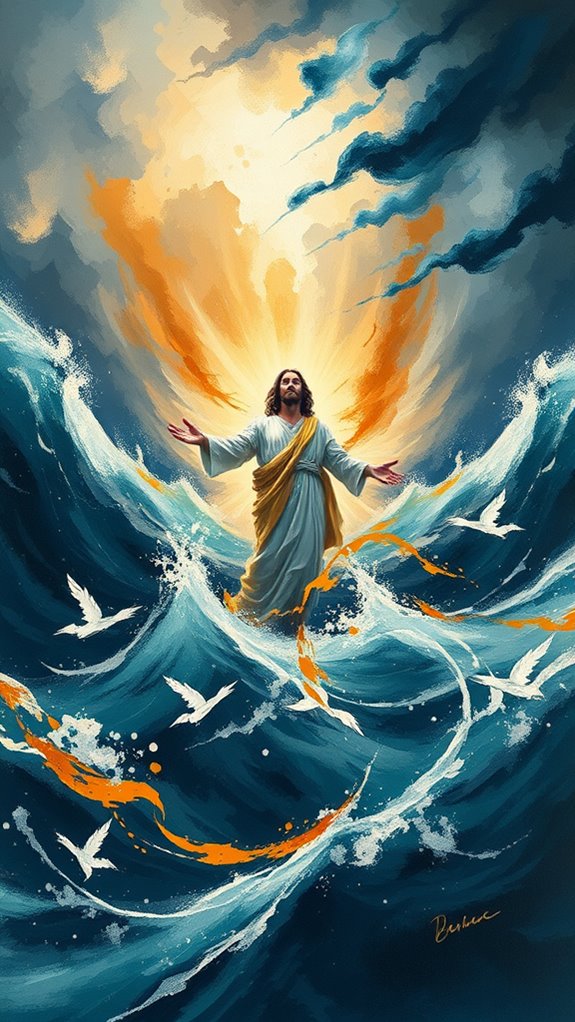 jesus calms turbulent waters
