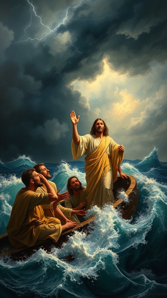 jesus calms turbulent waters