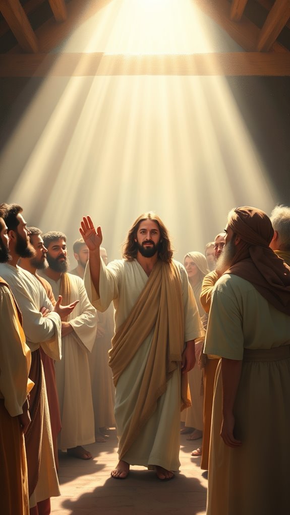 jesus comforts his disciples