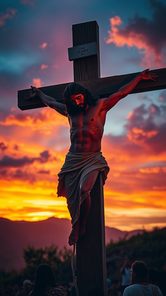 jesus crucified on cross