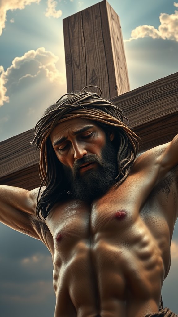 jesus crucified realistically depicted