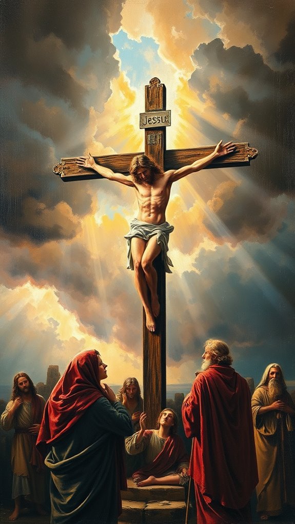 jesus crucifixion oil painting