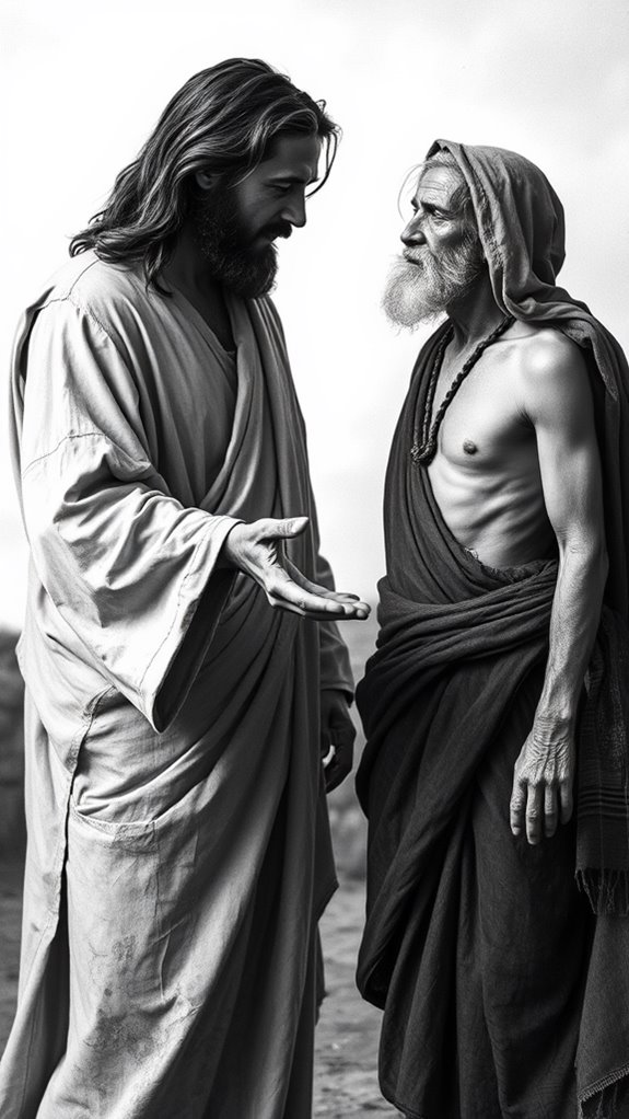 jesus cures leper miraculously