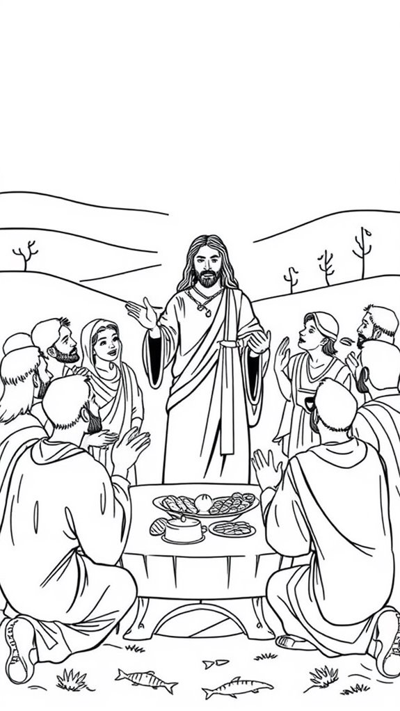 jesus disciple appearance coloring page