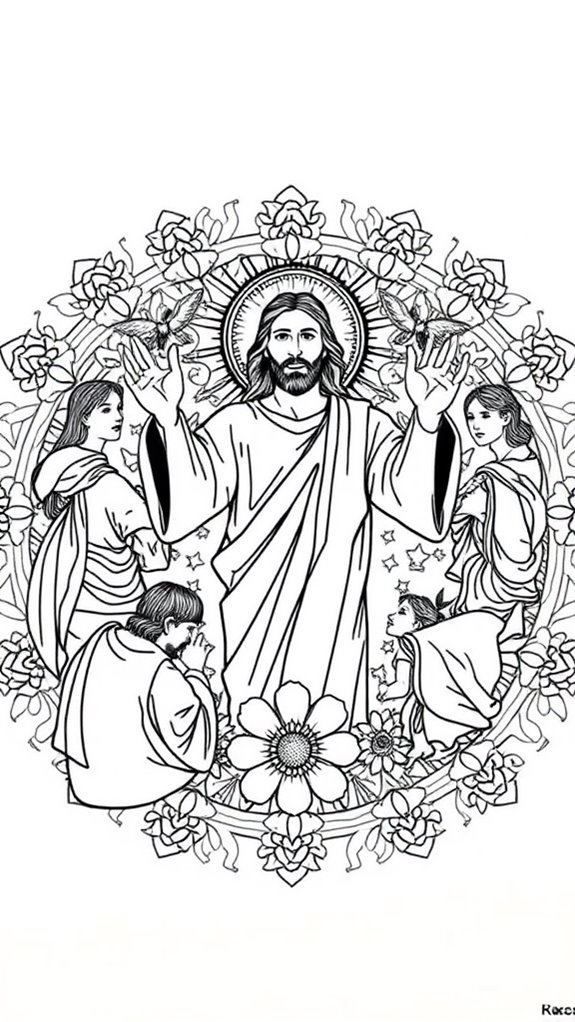 jesus disciples coloring page