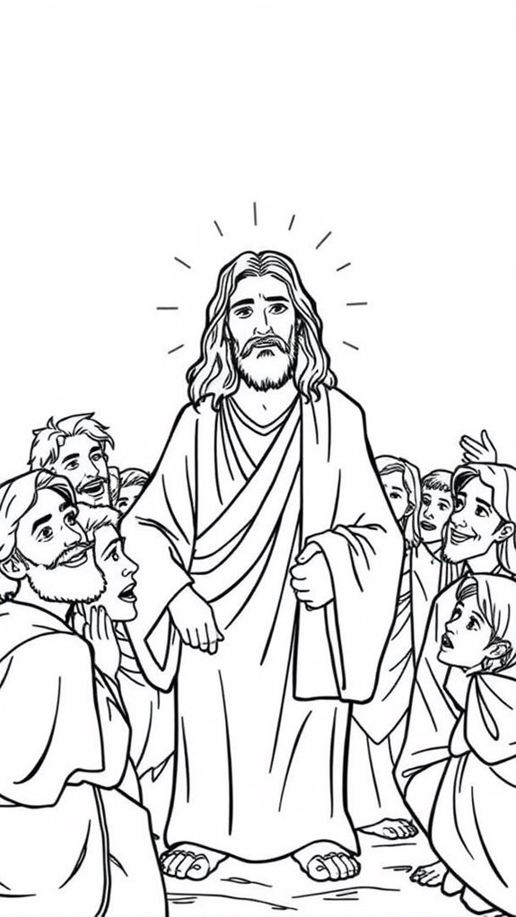 jesus disciples coloring page