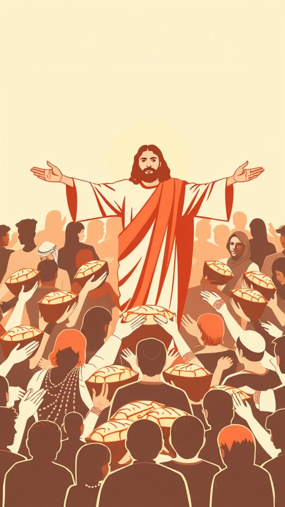 jesus feeding five thousand