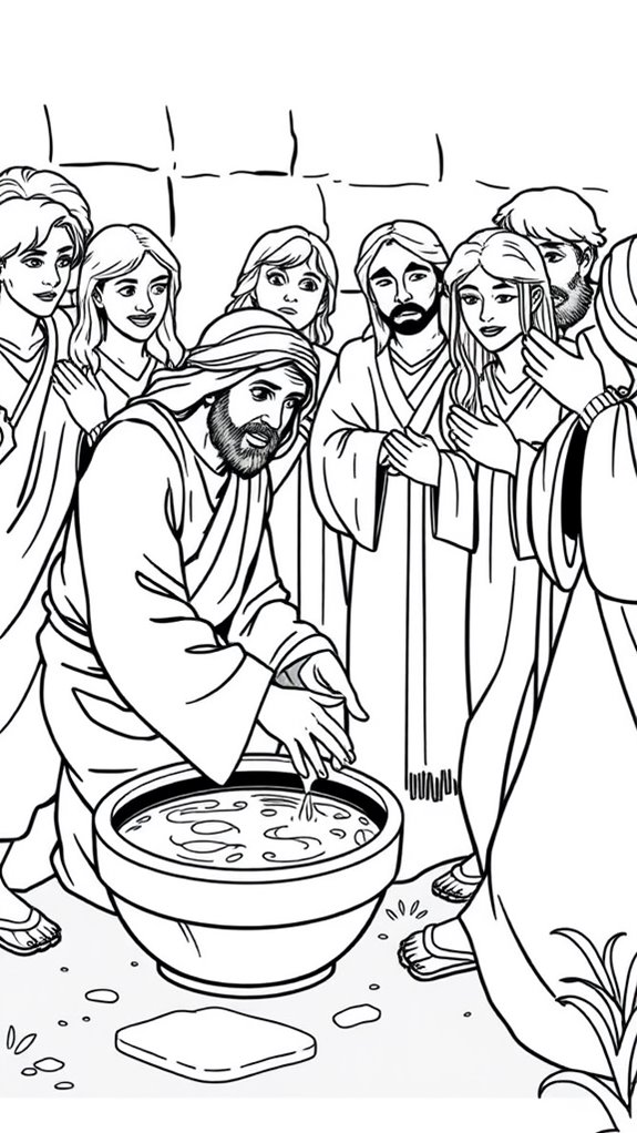 jesus feet washing activity