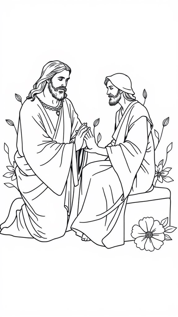 jesus foot washing illustration