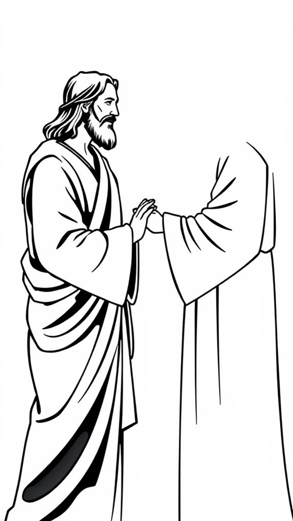 jesus forgives peter art