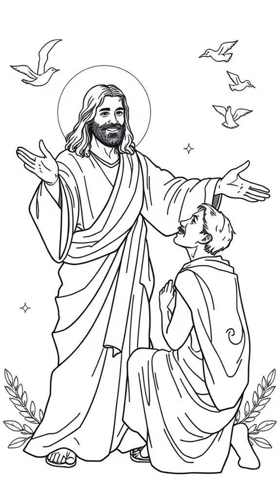 Jesus Forgives Coloring Page Coloring Pages