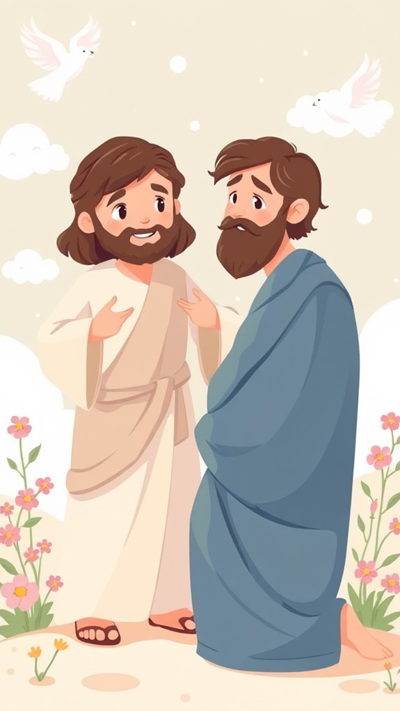 jesus forgives peter lovingly