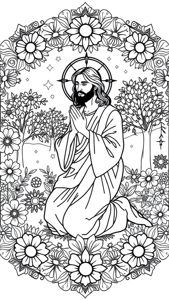 jesus garden prayer mandala