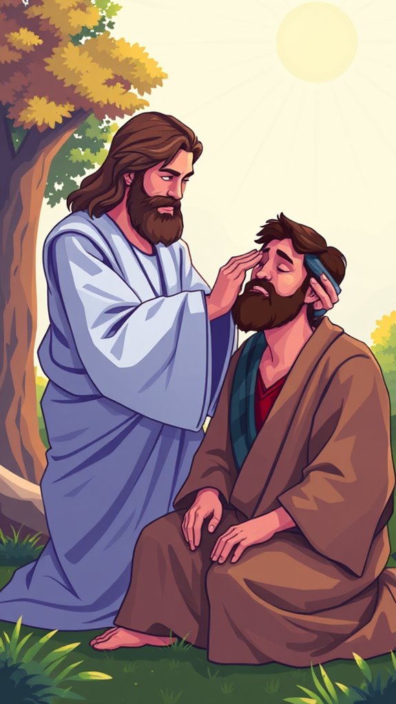 jesus heals blind man