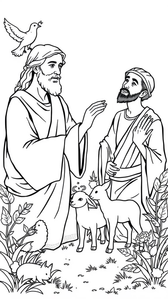 jesus heals leper coloring page