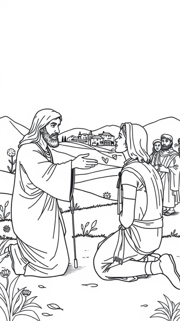 jesus heals leper coloring page