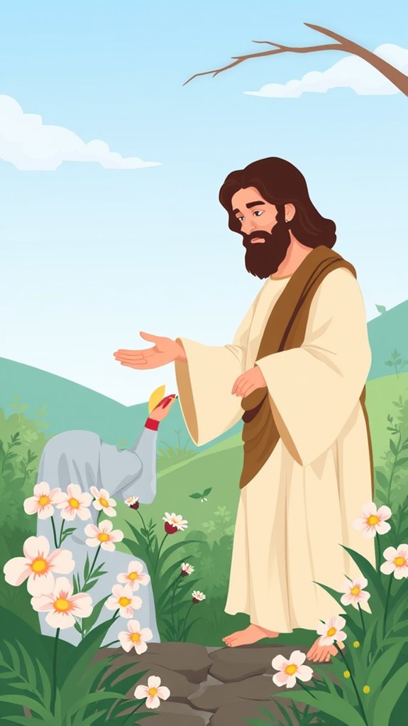 jesus heals leper illustration