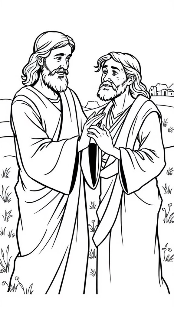 jesus heals leper illustration