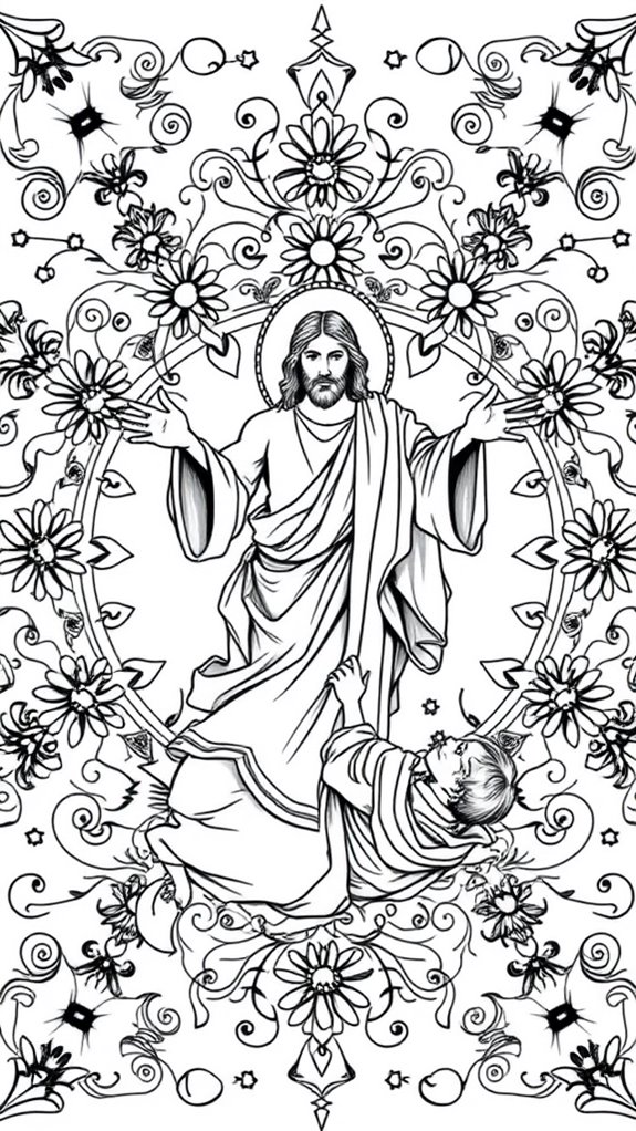 jesus heals leper mandala