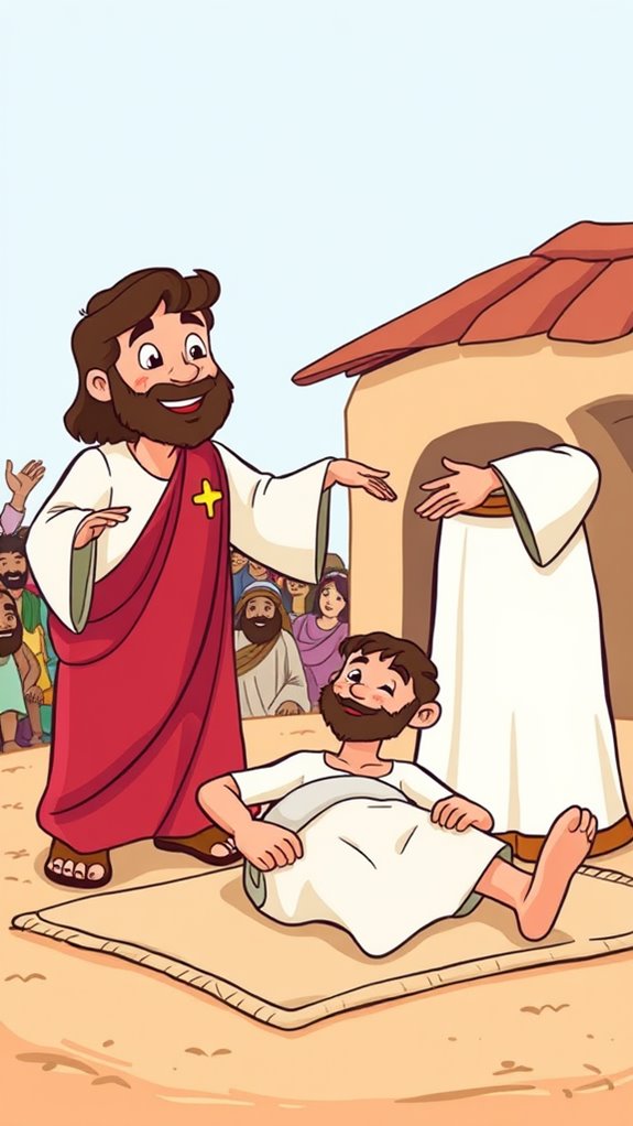 jesus heals paralyzed man