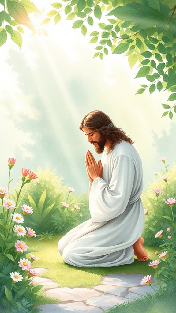 jesus in garden prayer