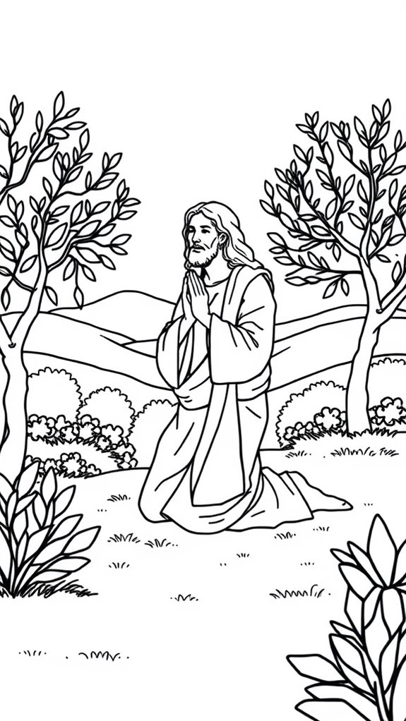 jesus in garden prayer
