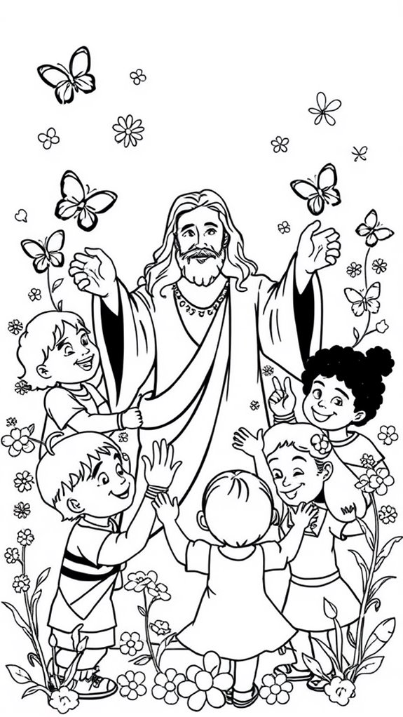 jesus light coloring activity