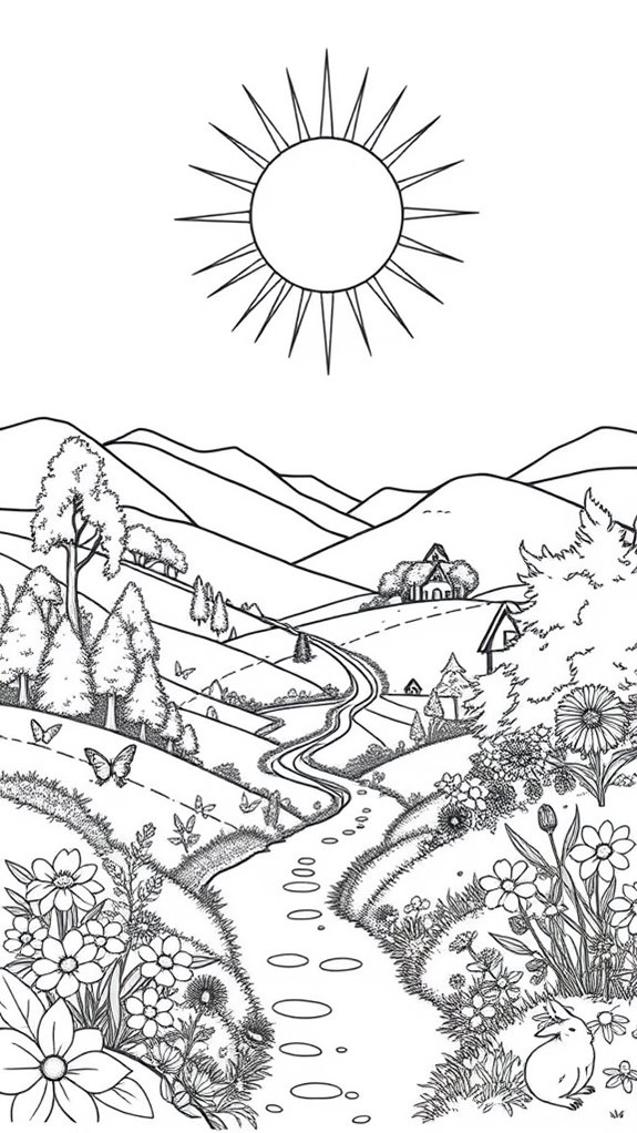 jesus light nature coloring