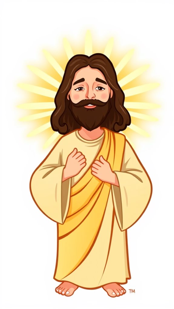 jesus light sunburst clipart