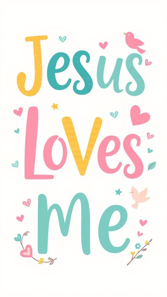 jesus loves me clipart
