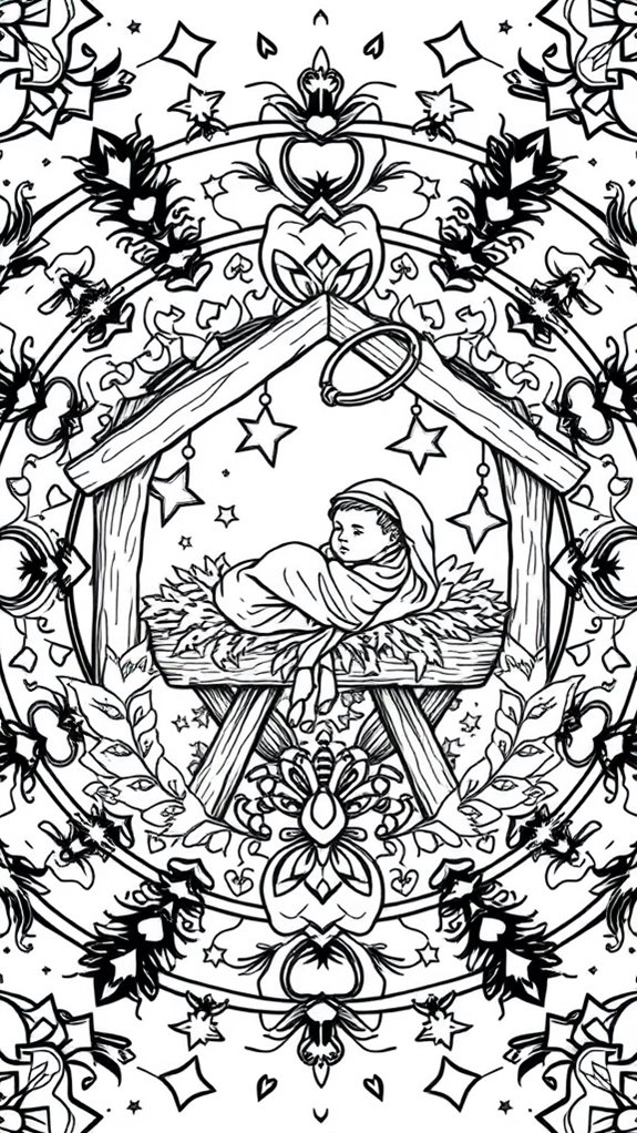 jesus mandala coloring page