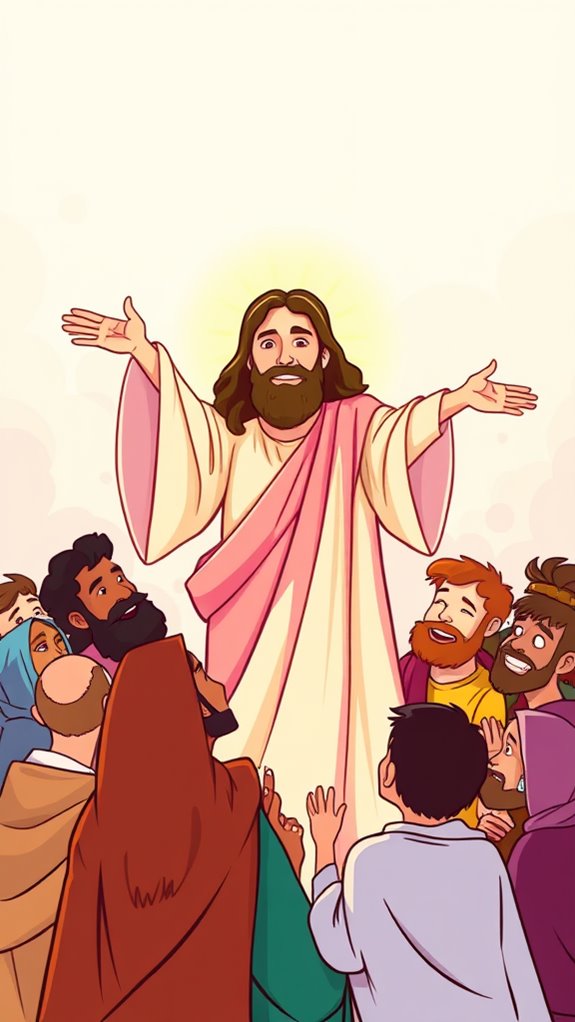 jesus meets disciples clipart