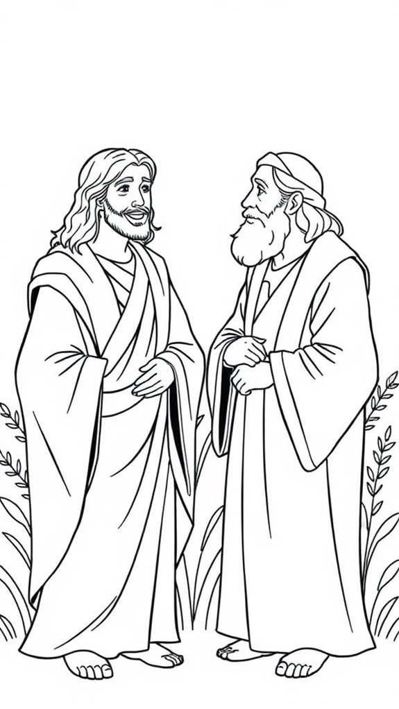 jesus nicodemus conversation coloring page
