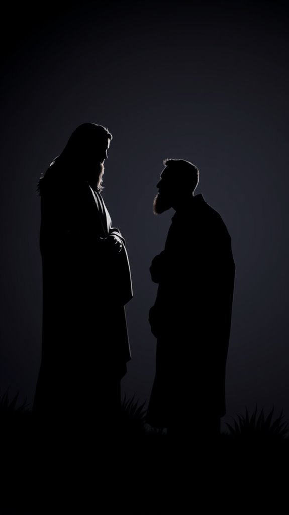 jesus nicodemus silhouette artwork