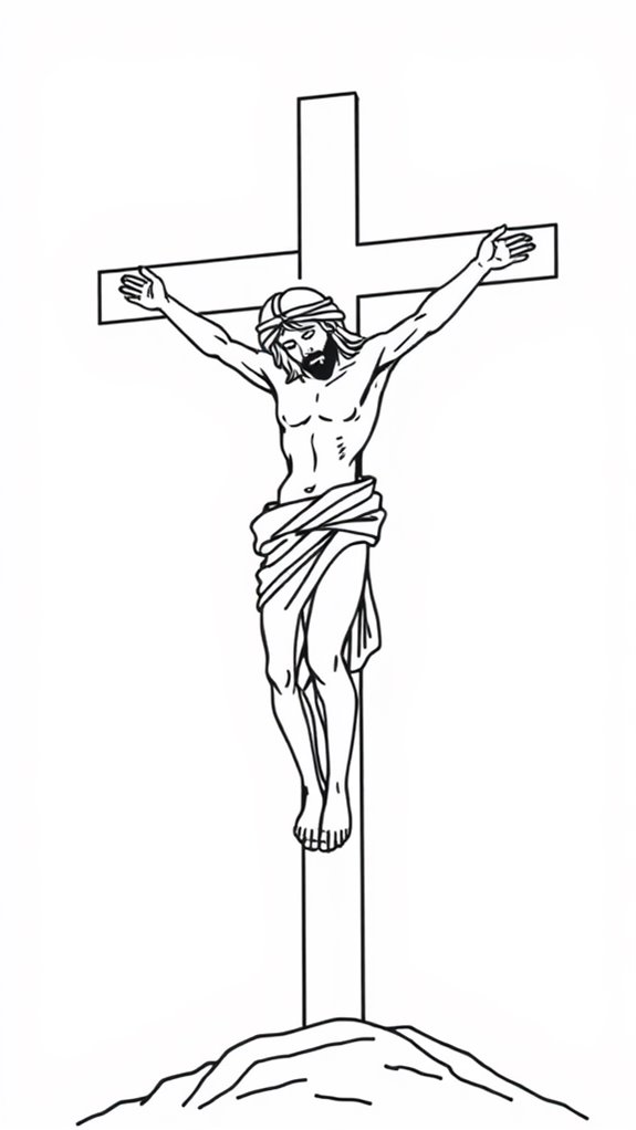 jesus on cross illustration
