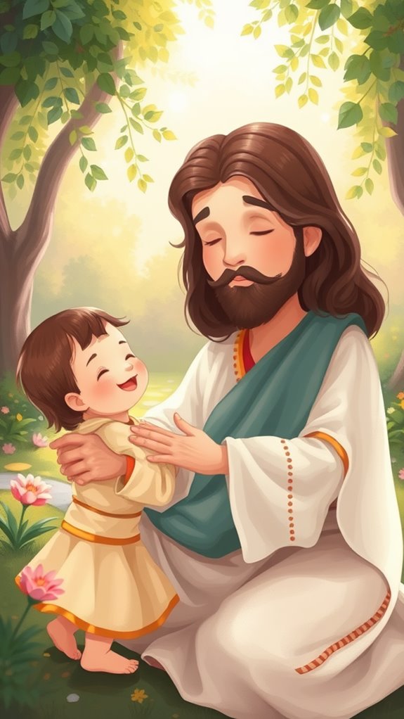 jesus performing healing miracle