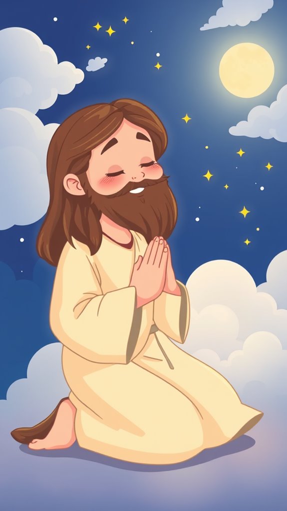 jesus praying for children