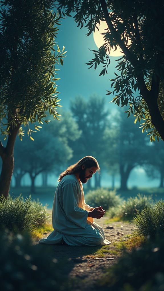 jesus praying in garden