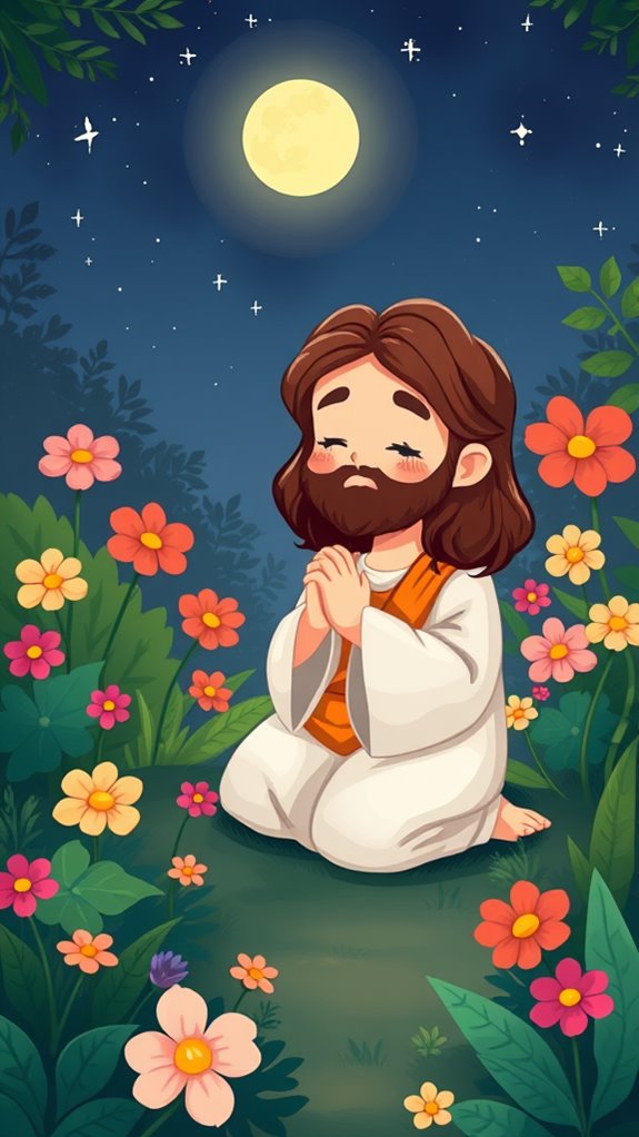 jesus praying in garden