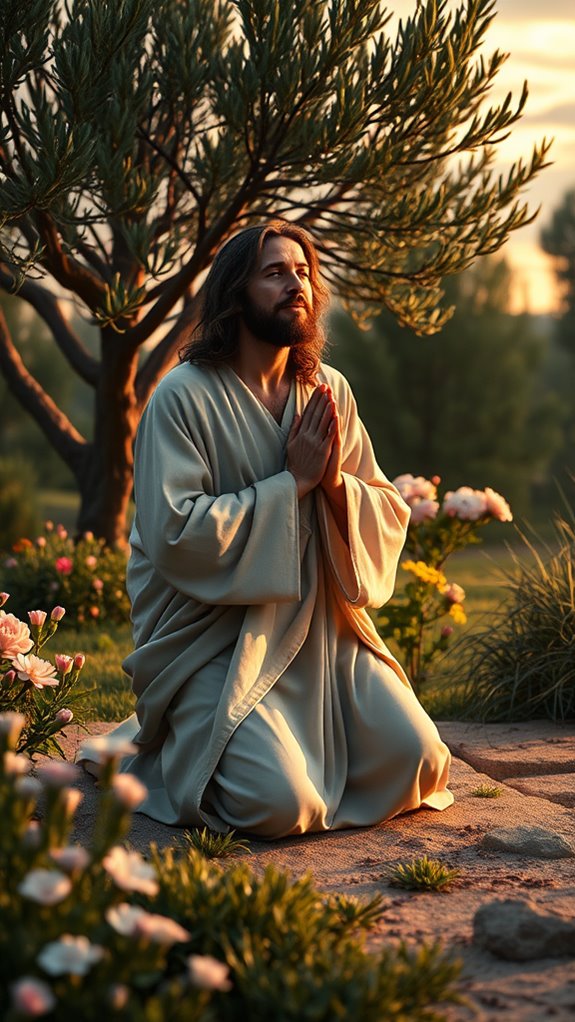 jesus praying in garden